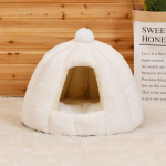 S&uuml;gava une mugavus talvel kassivoodi v&auml;ike matt korv kassi maja jaoks poolsuletud lemmikloomatelk hubane koobas kassivoodid siseruumides 48CM*40CM hall