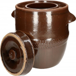 Fermentatsioonipott - Kotarbau - 10 l - Keraamika - Pruun - Kaanega pruun
