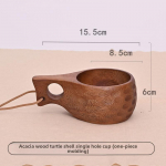 Loov piimakruus v&auml;listingimustes puidust kruus puidust Soome kruus kaasaskantav universaalne kruus 101-200ml