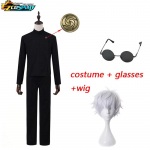 Geto Suguru Cosplay Anime Jujutsu Kaisen Cosplay T&auml;iskasvanute meeste s&auml;rk P&uuml;ksid Parukas Keskkooli Halloweeni vormiriietus t&auml;iskomplekt S