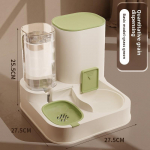 Automaatne lemmikloomatoidu ja veejaotur, keraamiline kassi ja koera kauss, lemmikloomade joogifont&auml;&auml;n Basic pruun