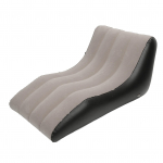 T&auml;ispuhutav diivanitool PVC flokeeritud t&auml;ispuhutav tool puhutav diivan elutubade jaoks, telkimisreiside jaoks pruun