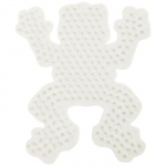 Plaque pour perles &agrave; repasser en plastique Bio - Grenouille - 10 x 12 cm - 1 pce