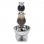 4 &uuml;hes Seep Habemepintslikomplektid Pintsel Kauss Hoidik Trimmer Sulam M&auml;rg Habemepintslikomplektid Meestele