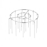 Fryer Grill &ndash; roostevabast terasest grillvarras &uuml;marate rippuvate ja vertikaalsete varrastega One Size