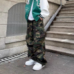 Ameerika High Street Retro Camouflage Hip-Hop Kitsad Meeste Sirged Vabaaja P&uuml;ksid 2XL kamuflaaž