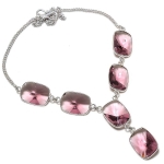 Amethyst Handmade 925 Sterling Silver Jewelry Necklace 18 t0i54