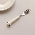 Multikas Kutsika Lusikad Kahvlid S&ouml;&ouml;gipulgad Roostevabast Terasest S&ouml;&ouml;giriistad Kaasaskantav &Otilde;pilase Multikas Lauan&otilde;ud Laste Hoiukarp Komplekt