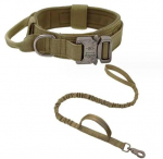 Koera kaelarihma ja jalutusrihma komplekt, reguleeritav treening nailonist koera kaelarihm, taktikaline kaelarihm, reguleeritav kaelarihm 1tk