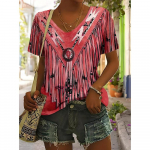 Naiste T-s&auml;rk L&auml;&auml;ne kauboi disainiga S