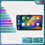 Hizpo Carplay 4G 9-tolline 2Din Android 13 Autode Multimeediapleier Volkswagen Skoda Octavia Golf 5 6 Touran Passat Polo Jetta jaoks Intelligente Autoradio P2CP 4Core 2G 32G AI