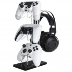M&auml;ngupultide alus Kontrolleri stabiilne peakomplekti hoiuriiul Eemaldatav kontrollerihoidik Lauaalus PS5/4/3/2/Xboxile Switch Pro jaoks must