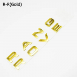 ABS Logo Vahemik Roveri T&auml;hed Embleem Auto Esiosa Kapoti M&auml;rk Tagumine Pagasiruumi Kleebis Land R L322 L320 L494 L405 jaoks RANGE ROVER(Gold)