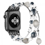 Lingi k&auml;ev&otilde;ru rihm Apple Watch Series 8 Ultra 49 mm 6 5 4 SE 3 rihmaga 38 mm 42 mm elastne rihm Iwatchile 44 mm 40 mm 41 mm 45 mm naiste ahhaat p&auml;rlitega rihmad 38mm roosa