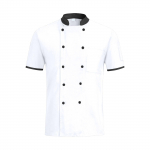 Chef Uniform Summer Short-sleeved Thin Work Clothes For Men And Women In el Catering Kitchen Service Restaurant Baking Cakes XXL