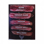 Lehm lihuniku kuju Loomakuju veiseliha l&otilde;ikamiseks Liha l&otilde;uendiseinakunst P&otilde;hjamaade HD-tr&uuml;kised Plakat Dekoratiivne maal Magamistoa pildid 40X50CM No Frame