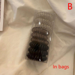 9 tk/komplekt Juuksekummid V&auml;rvilised Elastsed Plastikust Juuksepael Kummist Telefoni Juhe Scrunchies Juukseaksessuaarid Peaehted