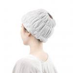 Towa juuksekuiv k&auml;ter&auml;tik turban, mikrokiust imav kiirkuivav juuksepael, hall 20x17cm, pehme juuksem&uuml;ts vannile, lai, n&auml;opesu