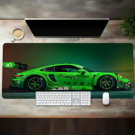 Suur Valge Sportauto Disainiga Hiirematt M&auml;ngimiseks Libisemisvastase Kummist Alusega Lauamatt M&auml;nguri Kontori S&uuml;learvuti Arvuti Tarvikud Vaip 30x60cm