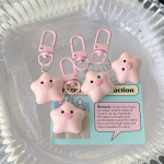1tk Cute Star Piggy V&otilde;tmehoidja Multikas Roosa Star Pig Doll Ripats V&otilde;tmehoidja Seljakott Amuletid Auto kaunistus Koti Aksessuaarid