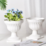 Suur V&auml;litingimustes Istutuspott Rooma Sammas Lillepott Istutuspott R&otilde;du Majapidamine Valge Plastik Veranda Dekor Lillepott United States