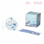 Jaapani tuulekella Sakura mustriga tuulekellad K&auml;sitsi valmistatud klaasist furiini kodukaunistus