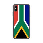 Coque iPhone &ndash; Drapeau Afrique du Sud &ndash; Mod&egrave;le Souple &ndash; Mitmev&auml;rviline &ndash; &Uuml;hilduv iPhone XS