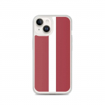 Coque iPhone - PIXELFORMA - iPhone 14 - Drapeau de la Lettonie - Silikoonist supp - Design l&eacute;ger