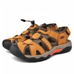 Kuum m&uuml;&uuml;k Suvine meeste sandaalid v&auml;listingimustes libisemiskindlad meeste rannasandaalid K&auml;sitsi valmistatud ehtsast nahast meeste kingad Mood meeste tossud 38 sinine