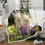 Armas Magav Kass 3D-prinditud Villane Tekk Piknik Eriti Paks Mood Voodilinad Kassid Lemmikloom Lapsed Lapsed Sherpa Visketekid 150x200cm