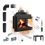 Malmist kamin KRATKI SIMPLE parem 8 kW &Oslash; 200