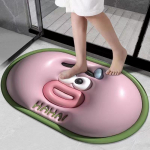 3D-diatomiga mudast vannitoamatt &ndash; imav, kiiresti kuivav, pestav, tr&uuml;kitud p&otilde;randamatt vannitoauksele 40x60 cm