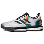 Adidas SoleCourt Valge Must H&otilde;bedane Metallik Meeste Tennised Pilvevalge Tuumikmust GX9065 40