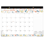1 komplekt lauaarvuti kalender 2026-2027: 18-kuuline kalender jaanuarist 2026 kuni juunini 2027 koos ajakava ja p&uuml;hadega, 43,18 cm X 30,48 cm 430X305X5mm