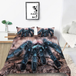 Tekikate padjap&uuml;&uuml;riga 3D Spider Print voodipesu kattekomplekt Premium Fashion meeste teismeliste laste luksuslik tekikott EU Single 135x200cm