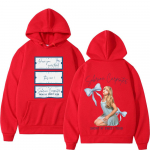 Sabrina Carpenter Short N Sweet Tour Hupparid Mees Naine Harajuku Pullover Talvine Pikkade Varrukatega L&otilde;tv Vabaaja &Uuml;le suuruse dressipluus S