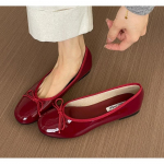 Disainerpunased Elegantse Kaeluse &Uuml;mmarguse Ninaga Naiste Lamedad Kingad Mugavad Slip-On Daamide Ballerina &Uuml;hed Klounid Kingad Zapatos Mujer 35