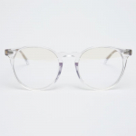 aloeyewear [illusionist] &Uuml;legabariidiline Boston Raam &Uuml;mar Sarvekujuline L&auml;bipaistev Selged Prillid IL7411 2020G Sinise Valguse Klaaside Valik Demo lens (basic inclusion)