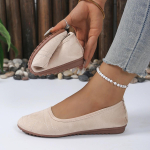 Moodsad Naiste Korterid Ballerina &Uuml;hev&auml;rvilised Mugavad Tossud Naiste Vabaaja &Uuml;marotsalised Lamedad Mokassiinid Naiste Suede Elegantne Pehme Tallaga Ema Kingad 40 beež