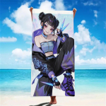 K-POP R&auml;tikud D-Demon-Hunters Mikrokiud Liivavastane Kiiresti Kuivav Vannir&auml;tik Parimad S&uuml;nnip&auml;evakingitused T&uuml;drukutele Naistele Ujumispeoks 80x160cm&1pc