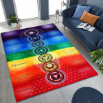 Bohemia Jooga t&scaron;akra Mandala Vaimne Meditatsiooni Vaip Magamistoa Elutoa Diivani Kodu Uksemati Kaunistus, Suur Laste libisemiskindel P&otilde;randamatt 70x100cm( 27x39in )