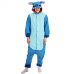 Paaride fliisist &otilde;mblustega multikas onesie - J&otilde;ulufestivali koduriietus XL (height 175-185cm)