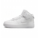 Nike Air Force 1 Mid EasyOn SE GS 'Triple White' tossud FN1193-111 32 valge