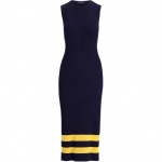Polo Ralph Lauren puuvillane keskmise pikkusega &uuml;mmarguse kaelusega varrukateta kleit Naiste kleidid 211794200-001 S