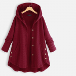 M-8XL naiste kevad- ja s&uuml;gisene pika kapuutsiga naiste vabaaja naiste tavaline kapuutsiga jakk 8XL punane