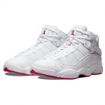 Air Jordan Jordan 6 Rings Valge Mystic Hibiscus 322992-116 EU 41 puhas/valge