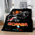 3D S-Scania veoauto Prinditud tekk Piknikutekk Soojad flanelltekid Kodu voodipesu tekid vooditele S&uuml;nnip&auml;evakingitus 30x40in