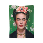 F-Frida K-Kahlo Kunst Kootud Tekk Maalid Kohev Visketekk Suvine Konditsioneer Prinditud Pehme Soe Voodikatted, 30x40in
