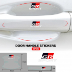 8 tk auto kujundamise kriimud, l&auml;bipaistev uksek&auml;epideme kausi kaitse kleebiskile Toyota GR Sport CHR Yaris Hilux Rav4 Supra jaoks 8pcs GR Sport