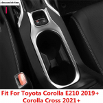 Keskkonsooli k&auml;iguhoova paneel veetopsihoidja katte liist Toyota Corolla E210 - 2024 / Corolla Cross XG10 - 2024 jaoks Carbon Fiber Style